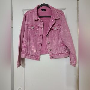 Sarah Pocketed Washed Denim Jacket